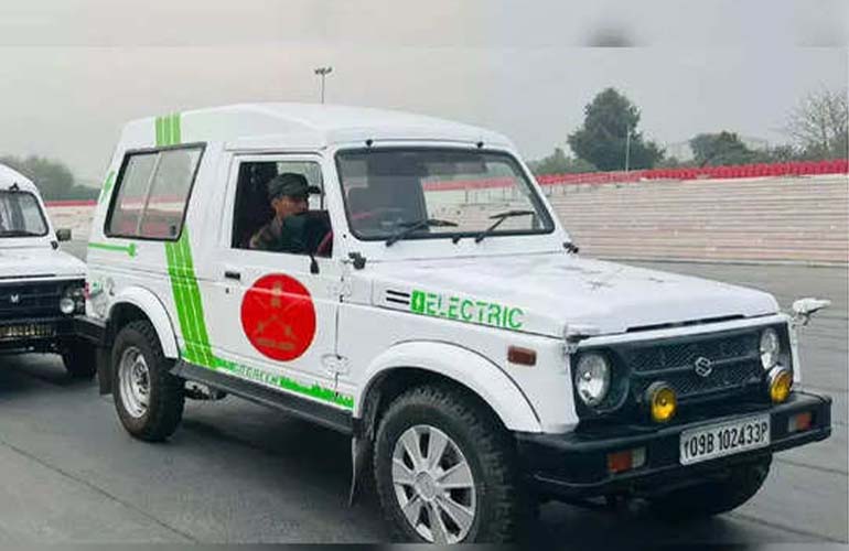 Unique Electric Maruti Gypsy Conversion Showcased at ACC