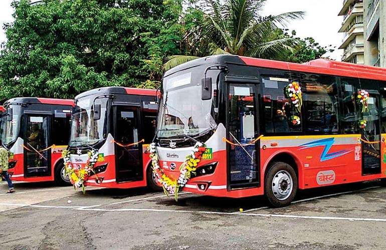 Maharashtra Govt Rolls Out New Electric Bus Service