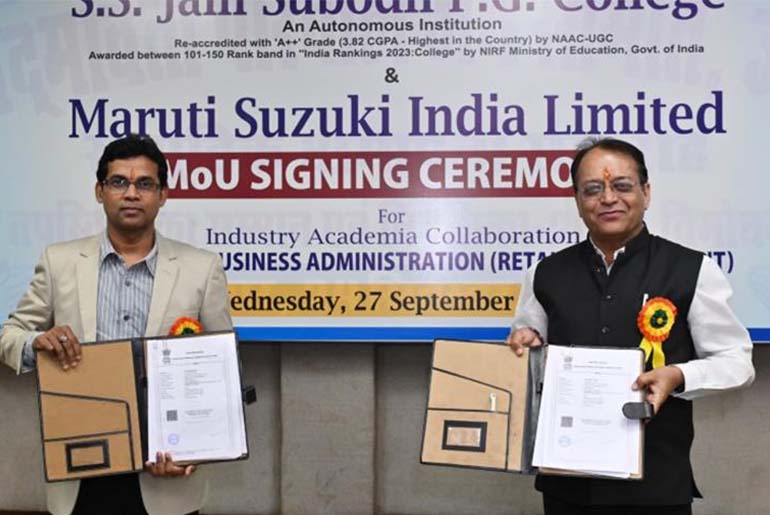 Maruti Suzuki Signs MoU with Jaipur College for Upskilling