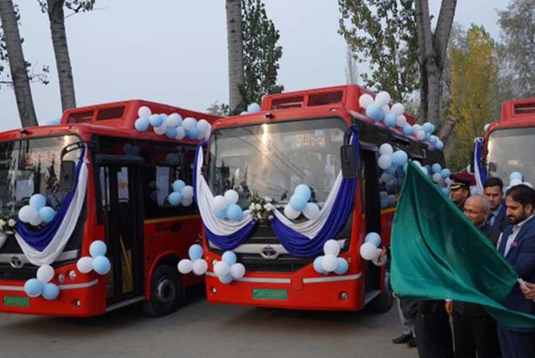 Tata Motors Provides Electric Buses to Srinagar Smart City