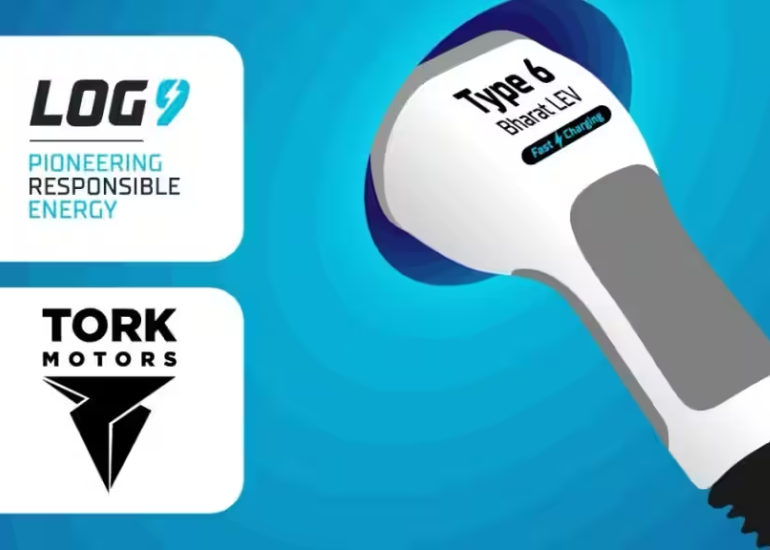 Log9 & Tork Motors Partner for EV Charging Infrastructure