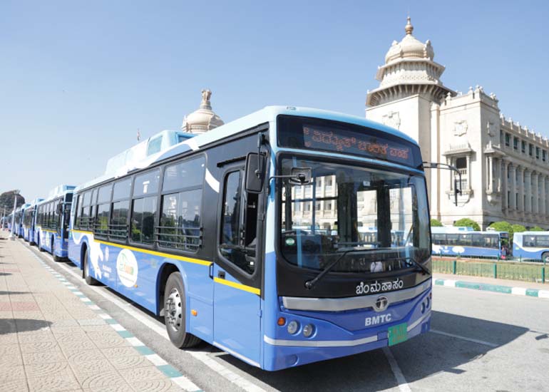 Tata Motors Unveils 100 Starbus EVs in Bengaluru