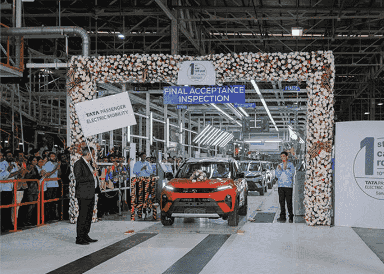 Tata Begins Electric Car Production at New Sanand Facility, Gujarat