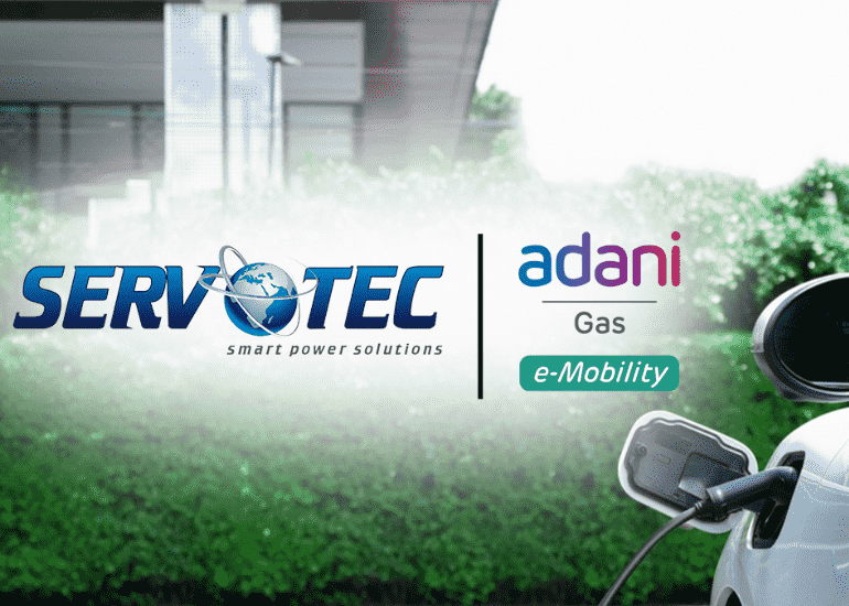 Servotech Partners with Adani for EV Chargers