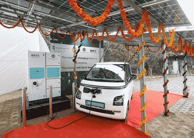 MG uses BatX Energies to Power Solar-EV Charging Station