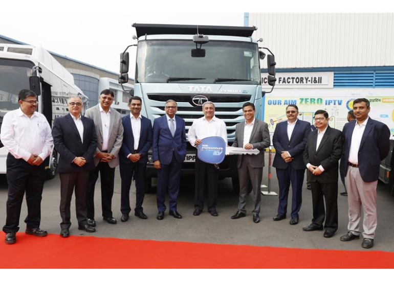 Tata Steel Adopts Tata Motors’ LNG & Electric Fleet