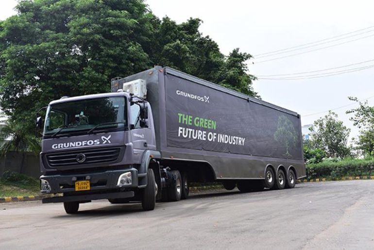 Grundfos' iTruck Reaches Chennai After Covering 12,500 km