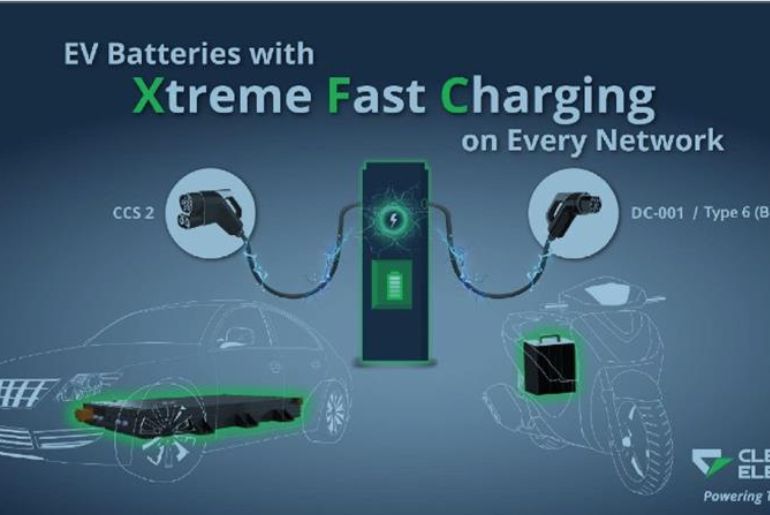 Clean Electric enables 12-minute battery charging patented tech
