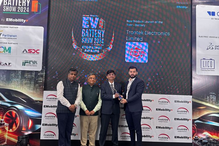 Trontek Fuels India's EV Revolution with Dual Wins at EV Battery Show 2024