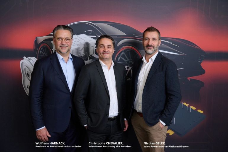 Valeo and ROHM Co-develop Next-Generation Power Electronics