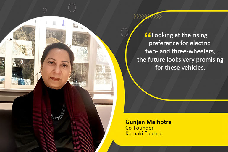 Gunjan Malhotra Komaki Electric