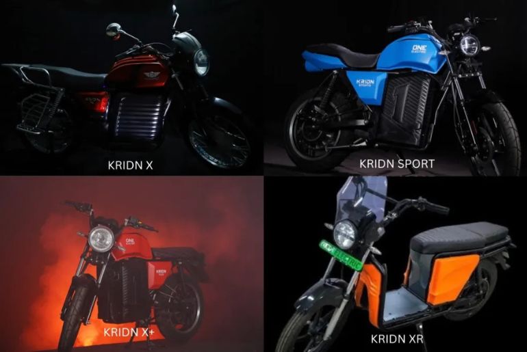 One Electric Unveils Four New EV Motorcycles Including Kridn X