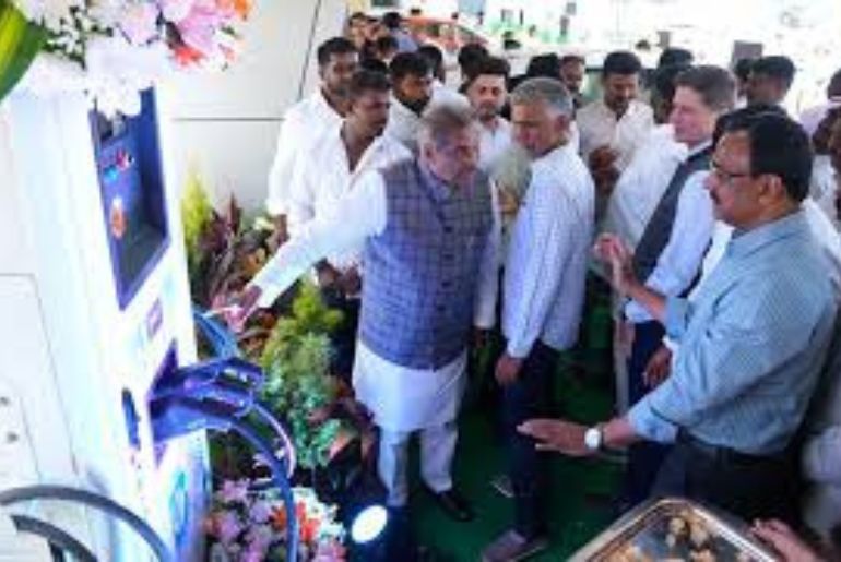 India opens solar EV station with reused batteries