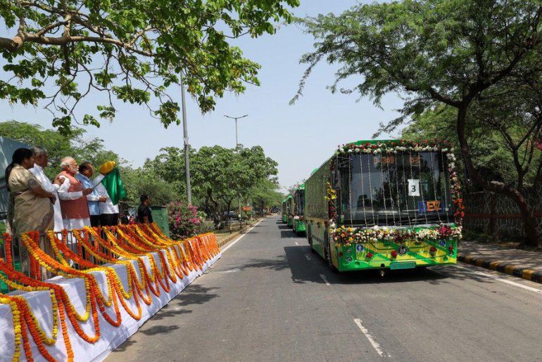 PM flags off 200 PMI electric buses on Environment Day