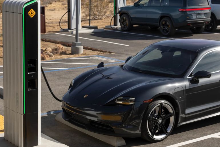 Rivian Integrates Tesla Plugs into Charging Network