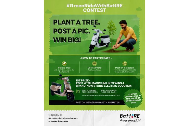 BattRE Electric launches contest for green mobility