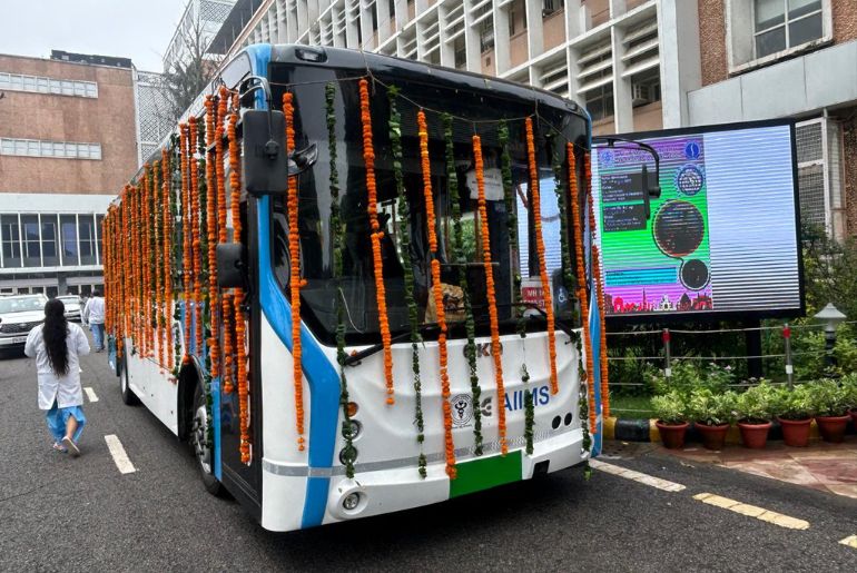 EKA Mobility Delivers Inclusive Electric Buses to AIIMS Delhi