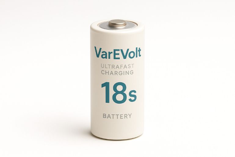 VarEVolt Battery Enables Ultra-Fast 18-Second EV Charging