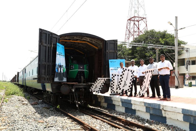 Montra Electric Pioneers Rail Dispatch for Greener Logistics