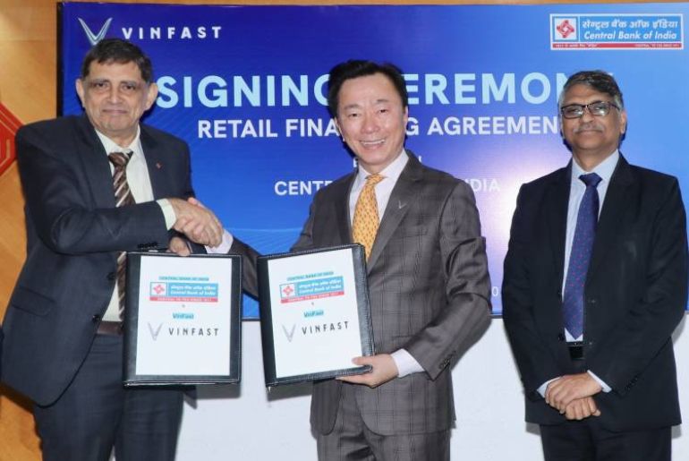 VinFast India and Central Bank Partner to Expand EV Financing
