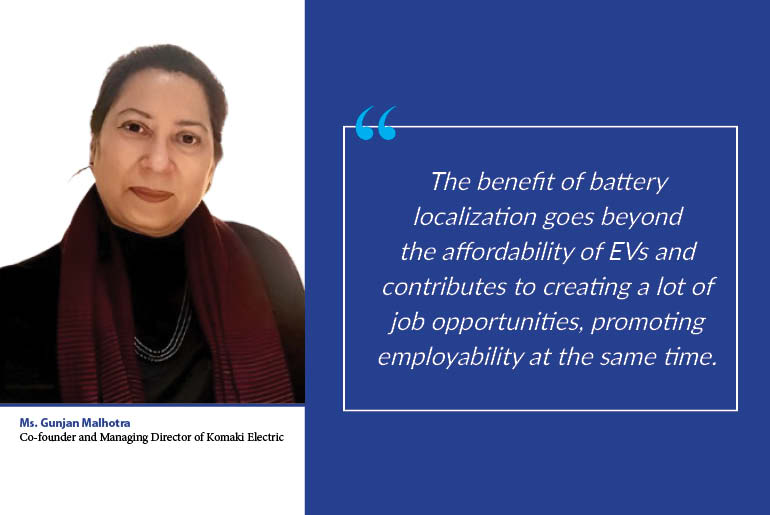 The Role of Battery Localization in Making EVs Affordable for Indian Mass Markets
