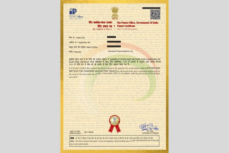 Servotech Unveils Patent Enabling GBT EVs To Use CCS2