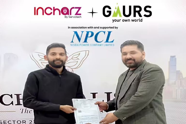 Incharz to Install Public EV Chargers at Gaurs Properties Across NCR and UP